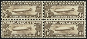 Sale 1007, Lot 2929, Air Post Graf Zeppelin Issue (Scott C13-C15, C18), $1.30 Graf Zeppelin (C14) Sale 1007, Lot 2929, Air Post Graf Zeppelin Issue (Scott C13-C15, C18)