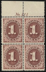 Sale 1007, Lot 2969, Postage Due (Scott J1-J24)