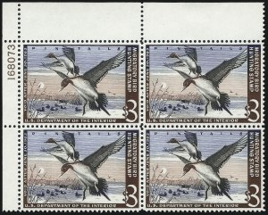 Sale 1007, Lot 3188, Hunting Permit blocks (RW)