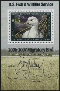 Sale 1007, Lot 3206, Hunting Permit blocks (RW)