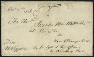 Sale 1010, Lot 1, Free Frank, Territorial