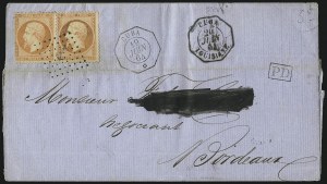 Sale 1010, Lot 195, French Consular P.O. in Cuba