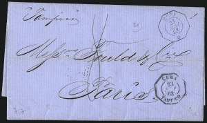 Sale 1010, Lot 196, French Consular P.O. in Cuba