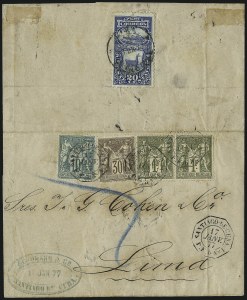 Sale 1010, Lot 202, French Consular P.O. in Cuba