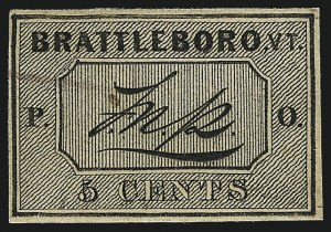 Sale 1010, Lot 4, Postmasters` Provisionals