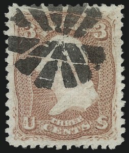 Sale 1010, Lot 47, 1867-68 Grilled Issue