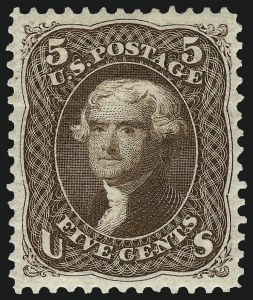 Sale 1010, Lot 56, 1875 Re-Issue of 1861-66 Issue