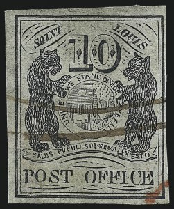 Sale 1010, Lot 7, Postmasters` Provisionals