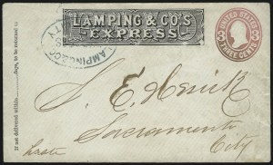 Sale 1011, Lot 1173, Western Express (Jones & Russell`s thru Pacific Express)