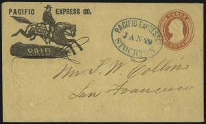 Sale 1011, Lot 1191, Western Express (Jones & Russell`s thru Pacific Express)