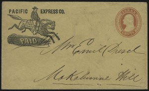 Sale 1011, Lot 1192, Western Express (Jones & Russell`s thru Pacific Express)