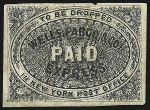 Sale 1011, Lot 1208, Western Express (Wells Fargo thru Whitney, groups)