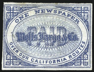 Sale 1011, Lot 1210, Western Express (Wells Fargo thru Whitney, groups)