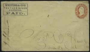 Sale 1011, Lot 1230, Western Express (Wells Fargo thru Whitney, groups)