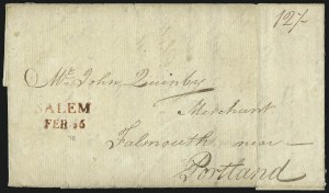 Sale 1011, Lot 1262, Postal Markings by State (Alaska thru Massachusetts)