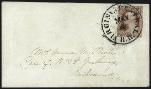 Sale 1011, Lot 1291, Waterway, Railroad and Transatlantic Mail