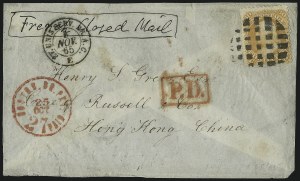 Sale 1011, Lot 1304, Mail to and From China and the Far East