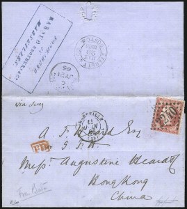 Sale 1011, Lot 1305, Mail to and From China and the Far East