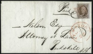 Sale 1011, Lot 1361, 5c 1847 Issue (Scott 1)