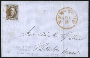 Sale 1011, Lot 1367, 5c 1847 Issue, cont. (Scott 1)