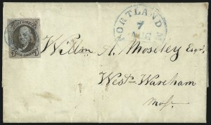 Sale 1011, Lot 1368, 5c 1847 Issue, cont. (Scott 1)