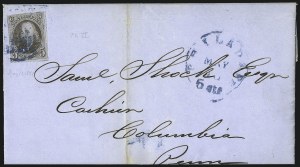 Sale 1011, Lot 1370, 5c 1847 Issue, cont. (Scott 1)