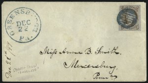 Sale 1011, Lot 1372, 5c 1847 Issue, cont. (Scott 1)