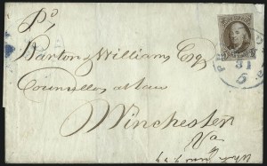 Sale 1011, Lot 1373, 5c 1847 Issue, cont. (Scott 1)