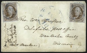 Sale 1011, Lot 1380, 5c 1847 Issue, cont. (Scott 1)