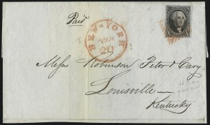 Sale 1011, Lot 1397, 10c 1847 Issue (Scott 2)