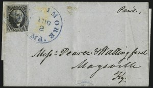 Sale 1011, Lot 1407, 10c 1847 Issue (Scott 2)