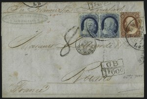Sale 1011, Lot 1422, 1c 1851-56 Issue (Scott 7-9)