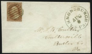 Sale 1011, Lot 1432, 3c 1851-56 Issue (Scott 10-10A)