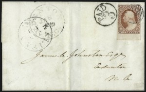 Sale 1011, Lot 1448, 3c 1851-56 Issue (Scott 11-11A)