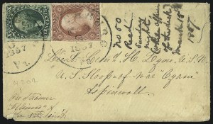 Sale 1011, Lot 1475, 5c-12c 1851-56 Issue (Scott 12-17)
