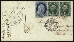 Sale 1011, Lot 1476, 5c-12c 1851-56 Issue (Scott 12-17)