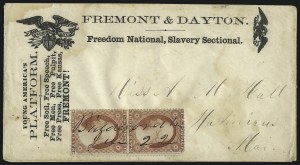 Sale 1011, Lot 1500, 1c-3c 1857-60 Issue (Scott 18-26)