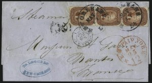Sale 1011, Lot 1505, 5c-30c 1857-60 Issue (Scott 27-38)