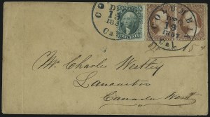 Sale 1011, Lot 1515, 5c-30c 1857-60 Issue (Scott 27-38)