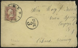 Sale 1011, Lot 1524, 1c-3c 1861-68 Issue (Scott 63-65)