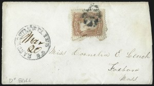 Sale 1011, Lot 1559, 1867-68 Grilled Issue (Scott 79-100)