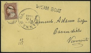 Sale 1011, Lot 1696, Confederate States (Independent and C.S.A. Uses of U.S. Stamps)