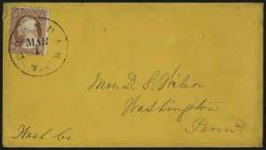 Sale 1011, Lot 1697, Confederate States (Independent and C.S.A. Uses of U.S. Stamps)