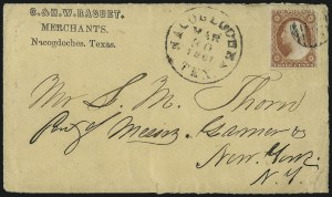 Sale 1011, Lot 1699, Confederate States (Independent and C.S.A. Uses of U.S. Stamps)