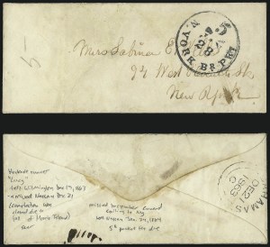 Sale 1011, Lot 1748, Confederate States (Trans-Mississippi Express, Blockade Mail, Groups)