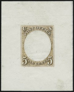 Sale 1011, Lot 302, Essays and Proofs - 1845 thru 1861 Issues