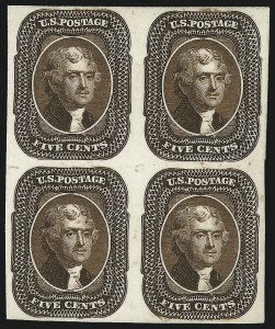 Sale 1011, Lot 310, Essays and Proofs - 1845 thru 1861 Issues