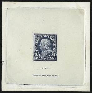 Sale 1011, Lot 348, Essays and Proofs - 1894 thru Washington Franklin Issues