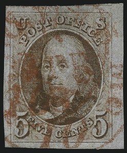 Sale 1011, Lot 378, 5c-10c 1847 Issue (Scott 1-2)