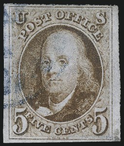 Sale 1011, Lot 382, 5c-10c 1847 Issue (Scott 1-2)